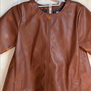 Maeve Brown Faux Leather Women’s dress